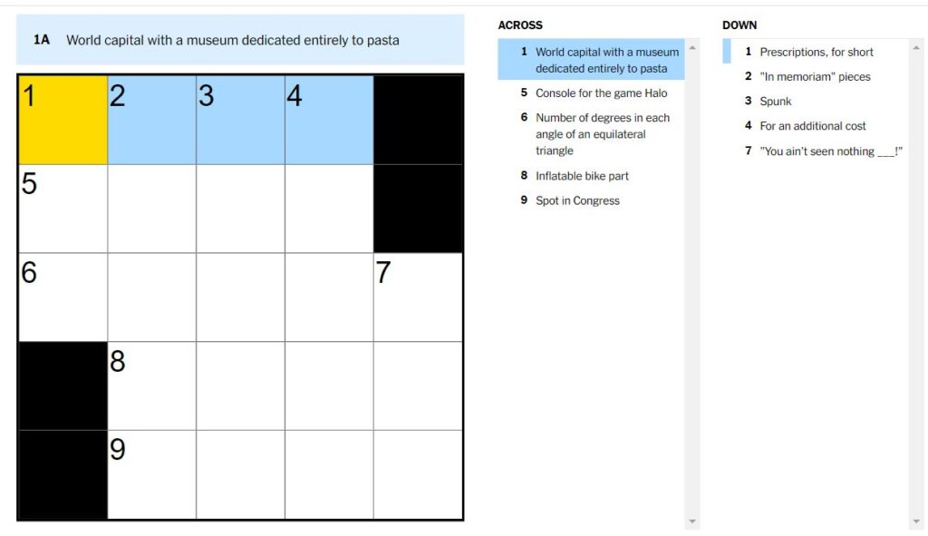 nyt-mini-crossword-clues-and-hints-july-22-2024