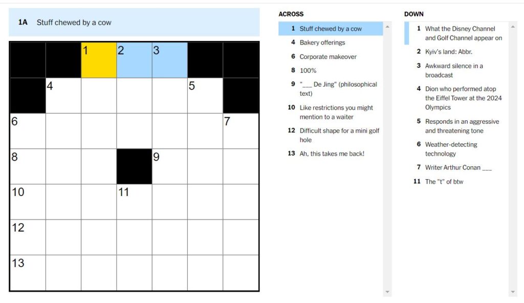 NYT-Mini-Crossword-Clues-August-17-2024